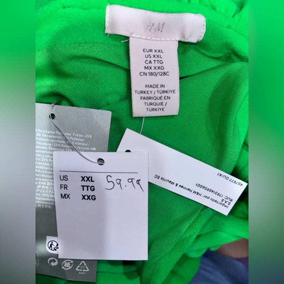 H&M Vibrant Green Asymmetrical Dress - Picture 8 of 8